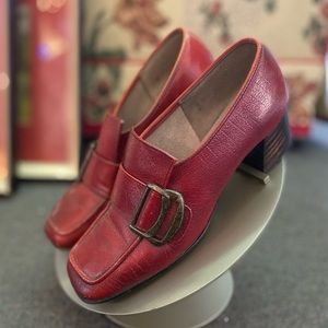 Stacked Heel Vintage Hush Puppies Shoes